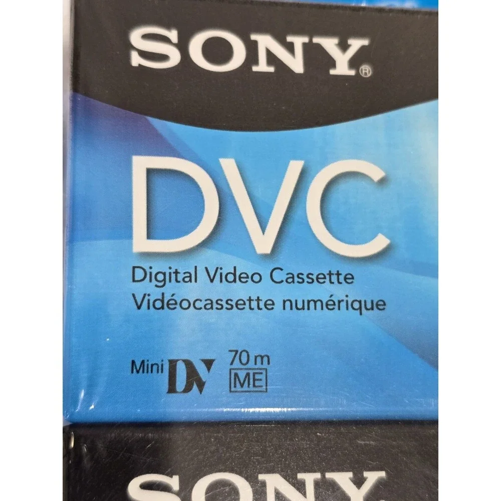 Sony DVC Digital Video Cassette 2 Pack Mini DV 60 Min Premium Tapes DVM60PRR New